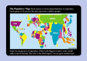 Population Map Magnet